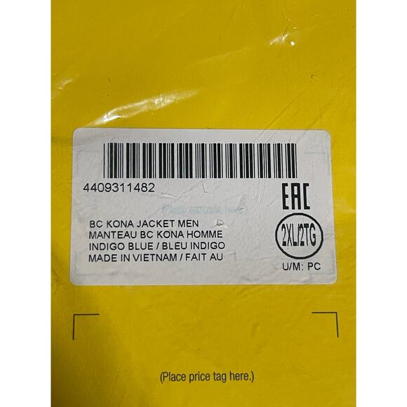 Ski-Doo NWT Size 2XL Men's BC Kona Waterproof Deep Snow Snowmobile Jacket Blue - Picture 6 of 9